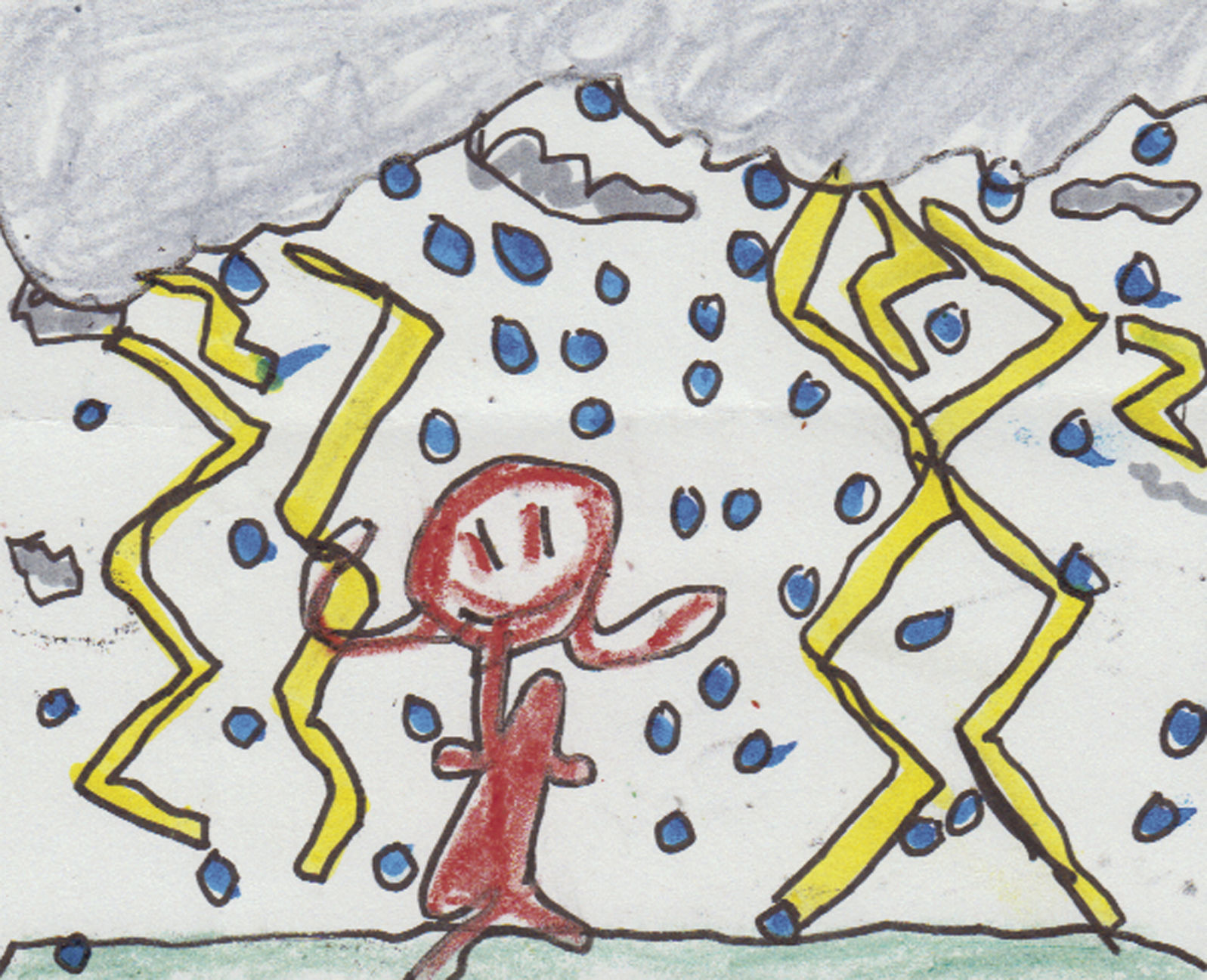 Kids' weather drawings: Aug 21